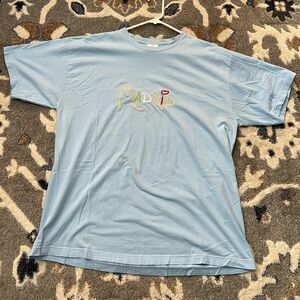 Madrid Spain - T-shirt - Light Blue - Embroidery